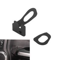 AMOUTOR CB Mic Mount, Jeep Wrangler JK 2011-2018 Passenger Holder Grab Bar, Microphone Mounting Bracket
