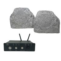 TIC TFS5-WG White Granite Rock Speakers with AMP50 100W Outdoor WiFi/Bluetooth Amplifier