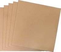 (10) 12" Record Jackets without Center Hole - Kraft Brown - 12JWKR
