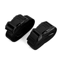 uxcell Side Release Buckle Luggage Suitcase Baggage Belt Strap 2Pcs Black