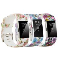 honecumi Replacement Bands Compatible with Fitbit Charge 2 Wristbands Strap for Men & Women Colorful Watch Band/Strap/Bracelet (3 Pack, Style A, Small Size:Wrist 5.5"-6.7")