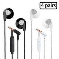 GIEEU S10 Earphones Headphones, Powerful Bass Driven Sound, 12mm Large Drivers, Ergonomic Design with Remote Control and Microphone ... (White2+Black2)
