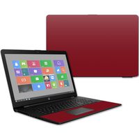 Mightyskins Skin Compatible with Hp 17t Laptop 17.3" (2017) - Solid Burgundy | Protective, Durable, and Unique Vinyl Decal Wrap Cover | Easy to Apply, Remove, and Change Styles | Made in The USA