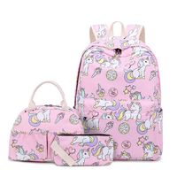 Sunborls girls backpack 3 in 1 Nylon Lightweight School Bookbag Women College Backpack outdoor Travel Laptop backpacks 8873-5-pink