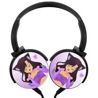 Cat_Aphmau Wired Headset Lightweight Stereo Portable Headphones