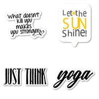 Motivational Quotes for Girls Sticker Pack Inspirational Stickers - 4 Pack - Laptop Stickers - for Laptop, Phone, Tablet Vinyl Decal Sticker (4 Pack) S211296