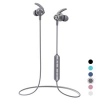 Bluetooth Headphones, Letsfit Wireless Headphones, HD Stereo Sound Wireless Earbuds w/Mic, Water Resistant Bluetooth Earbuds for Sports, Gym, Workout, Magnetic Design