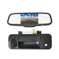 Vardsafe | Tailgate Handle Reverse Backup Camera + 5" Clip-on Rear View Mirror Monitor for Toyota Tundra (2007-2013)