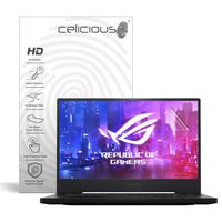 Celicious Vivid Invisible Glossy HD Screen Protector Film Compatible with Asus ROG Zephyrus M GU502 [Pack of 2]