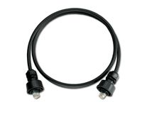 Leviton D6720-3E DuraPort Industrial CAT 6 UTP Patch Cord with Industrial to Industrial Plug, 3', Black