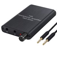LiNKFOR 16-300Ω Portable Headphone Amplifier with Lithium Battery Two-Stage Gain Switch Portable Headphone amp Rechargeble HiFi Earphone Phones Audio Amplifier for MP3 MP4 Phone ipad and Computer 
