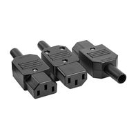 uxcell 3Pcs AC 250V 10A Female 3 Terminals IEC320 C13 Power Adapter Connector