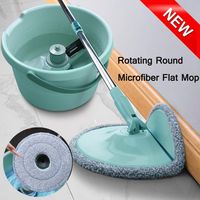 Fineday Rotating Mop, 360°Rotating Head Easy Magic Floor Mop Bucket Head Microfiber Spinning