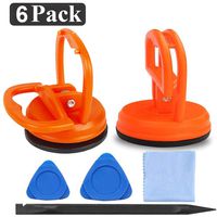6 Pack Heavy Duty Suction Cups Screen Suction Cup Phone Computer Replacement Screen Repair Tools Compatible for iPad, iMac, MacBook, Tablet, Laptop, iPhone, Samsung, Huawei etc LCD Screen Opening Tool