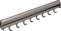 Hafele Belt Rack, Synergy Collection (Polished Chrome, 8 Hook, 17 15/16")
