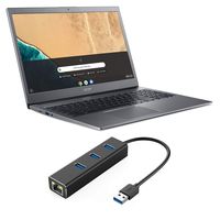 Acer Chromebook 15.6" FHD Touchscreen Laptop, Core i3 up to 3.40 GHz, 4GB DDR4 RAM, 128GB eMMC, 2X USB-C, RJ-45 LAN Hub, Keypad, Bluetooth, 1920x1080, Chrome OS