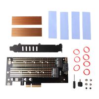 GMSP 1Set PCI Express PCI-E 3.0 X4 to NVMe M.2 M Key NGFF SSD PCIE M2 Riser Card Adapter Support for 2230-2280 Size