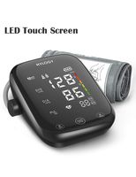 Blood Pressure Monitor Upper Arm, HYLOGY LED Touch Screen and Voice Broadcast Blood Pressure Machine, Adjustable Blood Pressure Cuff with 2-Users 180-Reading Memories Support Type-C Charge