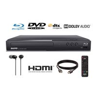 Sanyo FWBP506F Blu-ray Player 6FT HDMI Cable and Sony MDR-EX15LP Included (Renewed)