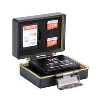 Camera Battery Case for Fujifilm NP-W126 JJC Camera Battery Storage Case Holder for Fuji Fujifilm X-T1 X-T2 X100F X-T10 X-T20 X-PRO1 X-PRO2 X-A1 X-A3 X-E1 X-E2 X-E2S X-M1,Water-Resistant-1 Pack