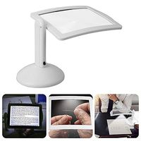 Handheld Magnifier Brighter Viewer, Led Magnifier, 360-degree Rotation On Stand, 3X Reading Magnifier Desktop Full Page Illuminated Magnifier, Reading Visual Aid Tools Multipurpose Personal Magnifier