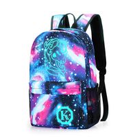 Anime Anti-theft Backpack, Luminous School Bag, Waterproof Laptop Backpack, Unisex 15.6 Inch College Daypack, Cute Unicorn No USB