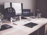 IMAGINE WORK SURFACE Ultra-Thin 18" x 25" Non-Slip Desk Pad Made in USA - Clear