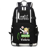 YOYOSHome Anime Miss Kobayashi's Dragon Maid Cosplay College Bag Bookbag 16'' Laptop Bag Daypack Rucksack Backpack School Bag (3)