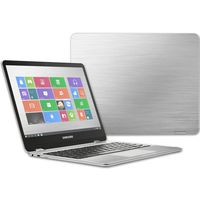 MightySkins Skin Compatible with Samsung Chromebook Plus 12.3"(2017 - Cold Steel | Protective, Durable, and Unique Vinyl Decal wrap Cover | Easy to Apply, Remove, and Change Styles | Made in The USA