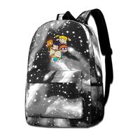 Rugrats Angelica Pickles Unisex Galaxy School Backpack Laptop Bag Sports Traveling Daypack Gray