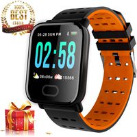 Women's Smart Watch Fitness Tracker Watch, Waterproof HR Activity Tracker Female Wristband with 8 Sport Mode Health Sleep Monitor Calorie Pedometer (A 1.3" Color Touch Black)