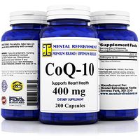 Pure CoQ10 400Mg per Serving - Max Strength - 200 Capsules - High Absorption Coenzyme Q10 Ubiquinone Supplement Pills, Extra Antioxidant for Healthy Blood Pressure & Heart