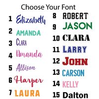 Eggleston Design Co Custom Word Font Name Decal Sticker Compatible with Yeti RTIC Tumbler Cup, Laptop, Phones, and Vehicles (Glitter Colors Available)