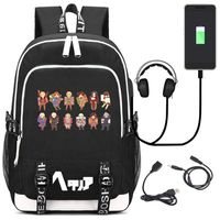 Siawasey Anime Axis Powers Hetalia Cosplay Backpack Daypack Bookbag Laptop School Bag with USB Charging Port