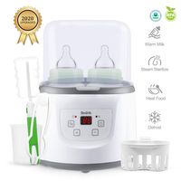 Baby Bottle Warmer Bottle Sterilizer Smart Portable Bottle Warmer and Baby Food Heater for Breast Milk or Formula with LCD Real-time Display Fast Warming