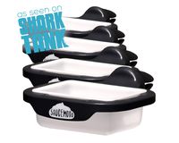 Saucemoto Dip Clip | An in-car sauce holder for ketchup and dipping sauces. As seen on Shark Tank (4 Pack, Black)