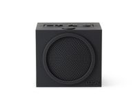 Dark Grey Lexon Square Tykho Rubber Rechargeable Bluetooth Speaker