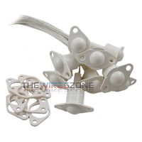 50 Pack White 3/4" Recessed Button Switch Ball Window Door Alarm Contact Sensor