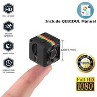 Spy Camera Hidden, QEBIDUL Portable Full HD 1080p Mini Wireless Nanny Infrared Night Vision Motion Activated Smallest DVR Secret Little Cop Cam For Home Office Security