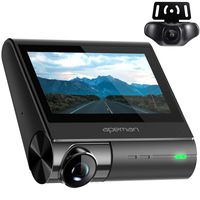 APEMAN 4K Dash Cam with OLED Touch Screen, Built-in GPS, Wi-Fi, Front and Rear Dual Dash Camera for Cars with 170°Wide Angle, Sony Sensor, Parking Mode, Motion Detection, G-Sensor
