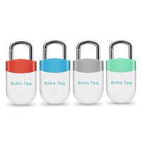 ECHEERS Key Finder Locator Bluetooth Location Tracker for Pet Phone Luggage Wallet Bluetooth Finder, Wireless Lost Keys Finder Device, Replaceable Battery - 4 Pack