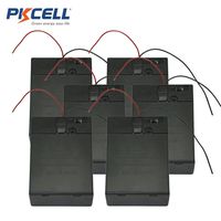 2x C Cell Battery Holder with Lead Wires, Cover And Switch (6pc)