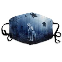 Zafmask Unisex Wolves Forest Fall Winter Breathing Mask Anti-Pollution Cycling Mouth Face Mask