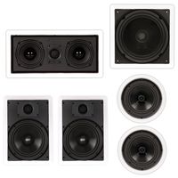 Theater Solutions TSCST85 Flush Mount 5.1 Speaker Set in Wall and Ceiling