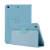 Book Style Folio Cover 9.7" iPad Case, MeiLiio Premium Flip Case Book Design Cover Multi-Angle Viewing Stand Smart Protective Case for Apple iPad Pro 9.7 inch Tablet (Light Blue)