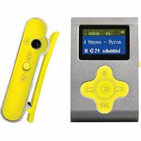 ECLIPSE Eclipse Fit Clip SL/YW 4GB 1" MP3 Player (Silver/Yellow)