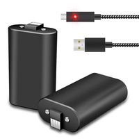 Xbox One Controller Battery Pack Play & Charge kit,2Pcs X 1600 mAh Rechargeable Batteries with 10FT USB Charging Cable for Microsoft Xbox One,Xbox One S/X Elite Wireless Controllers