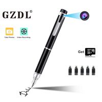 UTOPB Hidden Spy Pen Camera HD 1080P Clip On Body Camera Portable Pocket Cam Covert Camera Built in 16GB Memory Card Camcorder for Business and Conference, Black