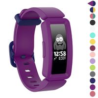 Watbro Compatible with Fitbit Ace 2 Bands for Kids 6+, Soft Silicone Bracelet Accessories Watch Band Repalcement Strap, Colorful Sport Wristbands for Fitbit Ace 2/ Inspire HR for Boys Girls