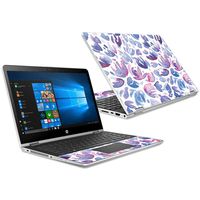 MightySkins Skin Compatible with HP Pavilion x360 15.6" (2018) - Blue Petals | Protective, Durable, and Unique Vinyl Decal wrap Cover | Easy to Apply, Remove, and Change Styles | Made in The USA
